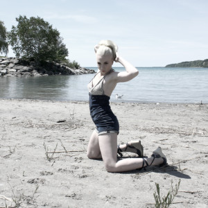 Julie Gems Modelling Vintage Denim