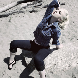 Julie Gems Modelling Vintage Denim