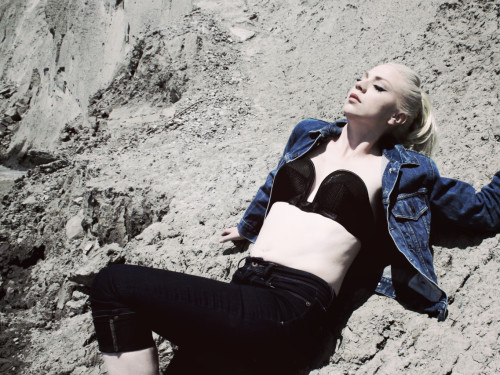 Julie Gems Modelling Vintage Denim