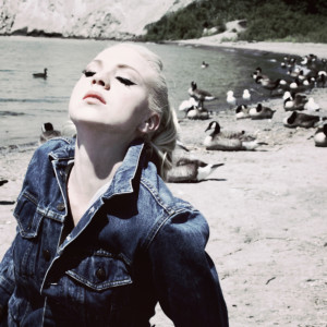 Julie Gems Modelling Vintage Denim