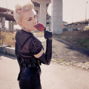 Julie Gems Rubber Fetish Industrial Area