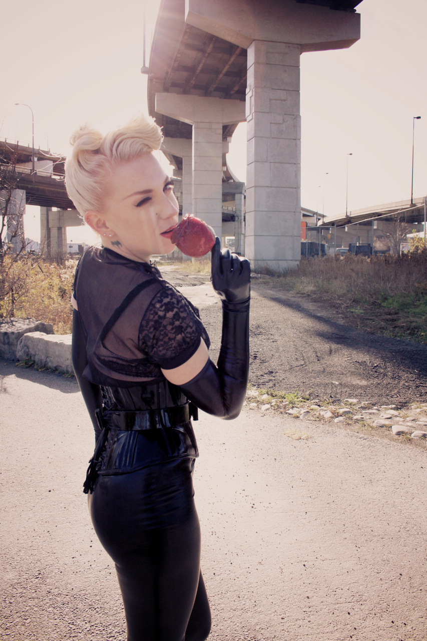 Julie Gems Rubber Fetish Industrial Area