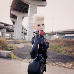 Julie Gems Rubber Fetish Industrial Area
