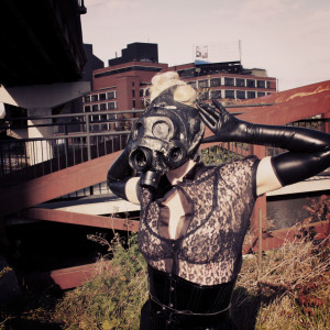 Julie Gems Rubber Fetish Industrial Area
