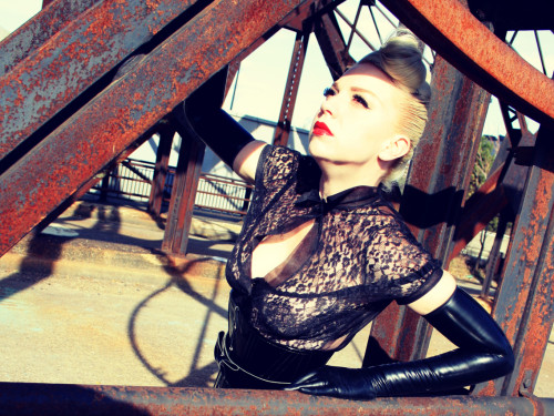 Julie Gems Rubber Fetish Industrial Area
